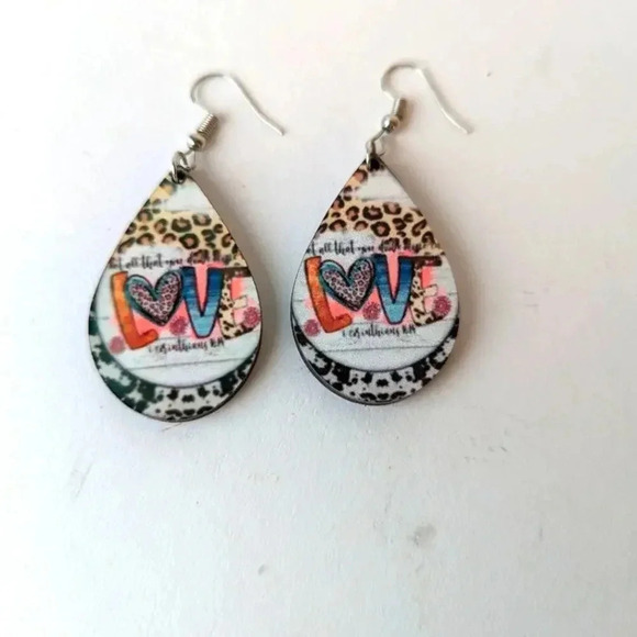 Love Teardrop Earrings - Picture 1 of 2